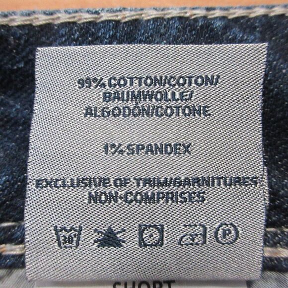 SILVER JEANS Suki Surplus Shorts Sz 27 Distressed Denim Back Flap Pocket Bermuda - Picture 8 of 15